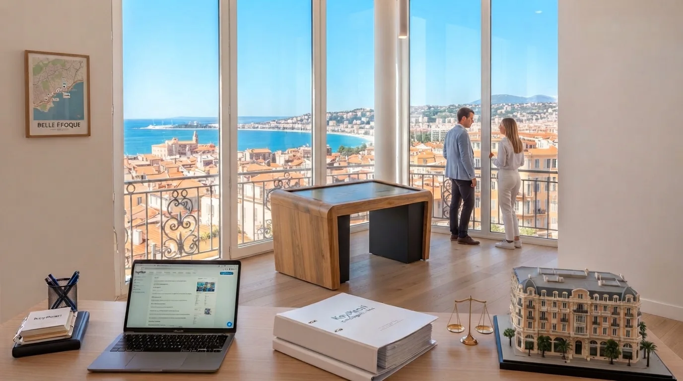 Bureau KeyPearl avec vue panoramique sur Nice